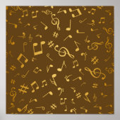 Muziekpatroon Poster (Voorkant)