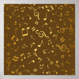 Muziekpatroon Poster