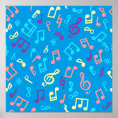 Muziekpatroon Poster (Voorkant)