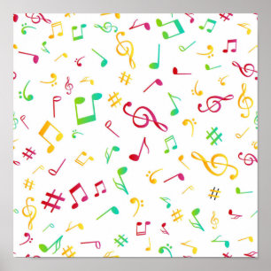 Muziekpatroon Poster