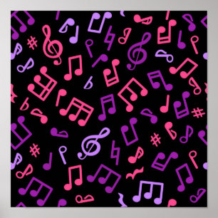 Muziekpatroon Poster