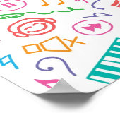 Muziekpatroon Poster (Hoek)