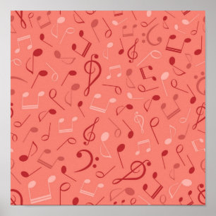 Muziekpatroon Poster