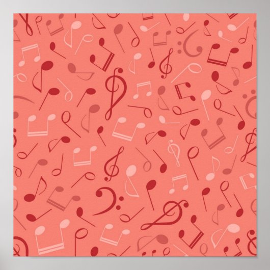 Muziekpatroon Poster (Voorkant)