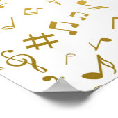 Muziekpatroon Poster (Hoek)