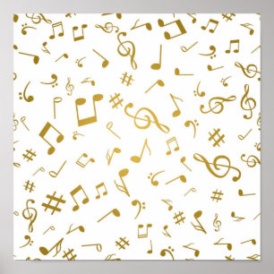 Muziekpatroon Poster