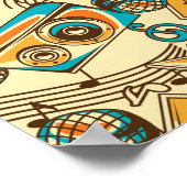 Muziekpatroon Poster (Hoek)