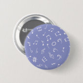 Muziekpatroon Ronde Button 5,7 Cm (Voorkant /achterkant)