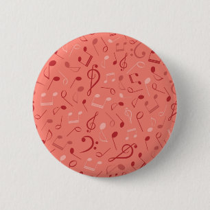 Muziekpatroon Ronde Button 5,7 Cm
