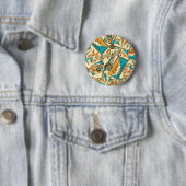 Muziekpatroon Ronde Button 5,7 Cm (In situ)