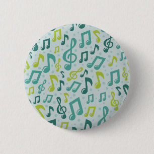 Muziekpatroon Ronde Button 5,7 Cm