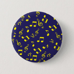 Muziekpatroon Ronde Button 5,7 Cm