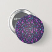 Muziekpatroon Ronde Button 5,7 Cm (Voorkant /achterkant)