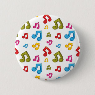 Muziekpatroon Ronde Button 5,7 Cm