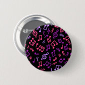 Muziekpatroon Ronde Button 5,7 Cm (Voorkant /achterkant)