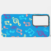 Muziekpatroon Samsung Galaxy Hoesje (Linkerkant)