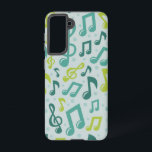 Muziekpatroon Samsung Galaxy Hoesje<br><div class="desc">Voor echte muziekliefhebbers</div>