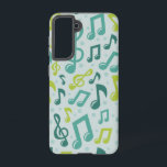 Muziekpatroon Samsung Galaxy Hoesje<br><div class="desc">Voor echte muziekliefhebbers</div>