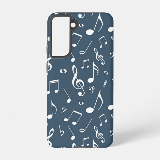 Muziekpatroon Samsung Galaxy Hoesje (Achterkant)