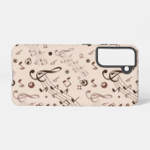 Muziekpatroon Samsung Galaxy Hoesje (Achterkant horizontaal)