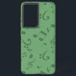 Muziekpatroon Samsung Galaxy Hoesje<br><div class="desc">Voor echte muziekliefhebbers</div>