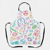 Muziekpatroon Schort (Voorkant)