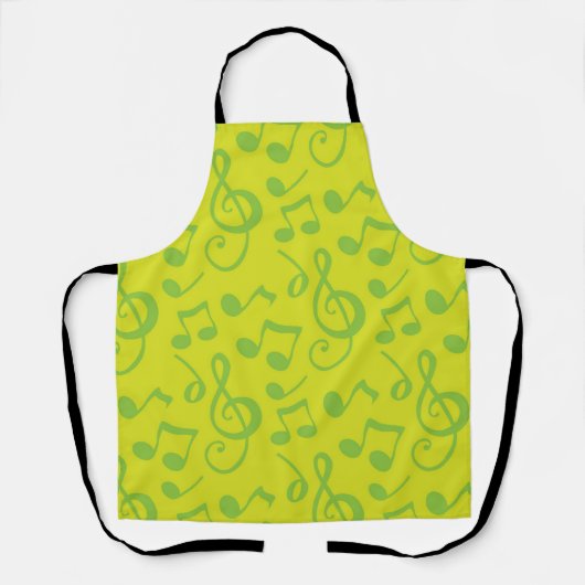Muziekpatroon Schort (Voorkant)