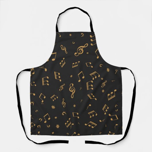 Muziekpatroon Schort (Voorkant)