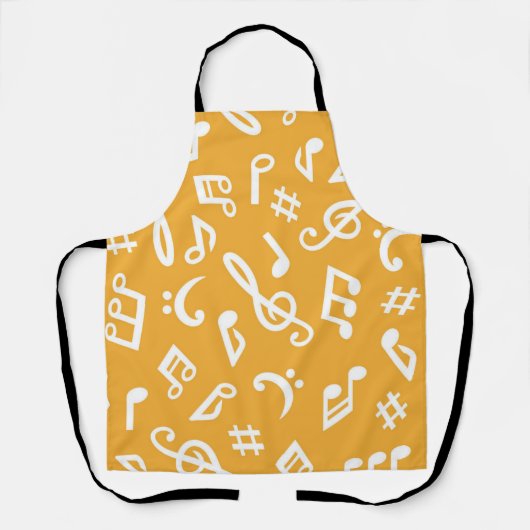 Muziekpatroon Schort (Voorkant)