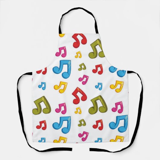 Muziekpatroon Schort (Voorkant)