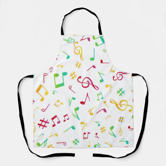 Muziekpatroon Schort (Voorkant)