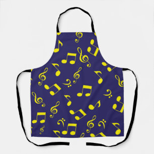 Muziekpatroon Schort