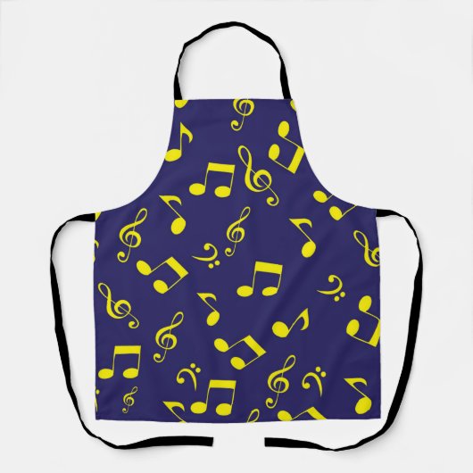Muziekpatroon Schort (Voorkant)