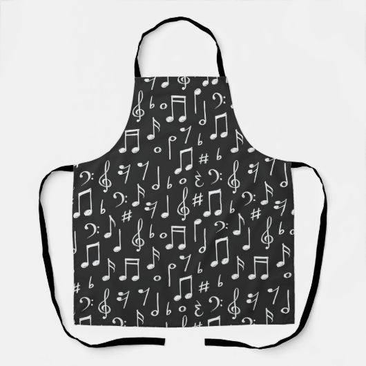 Muziekpatroon Schort (Voorkant)