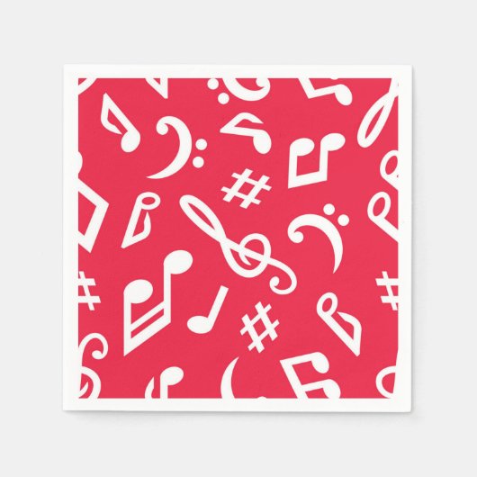 Muziekpatroon Servet (Voorkant)