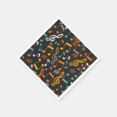 Muziekpatroon Servet (Hoek)