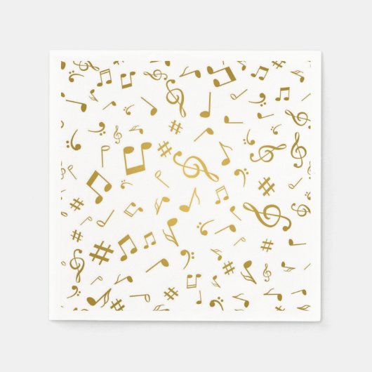 Muziekpatroon Servet (Voorkant)