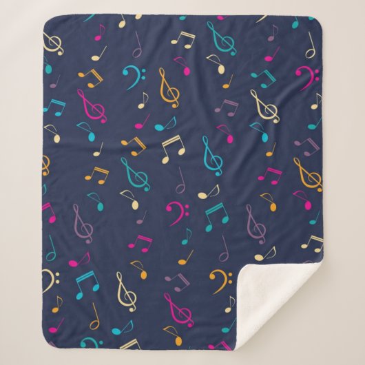 Muziekpatroon Sherpa Deken (Voorkant)
