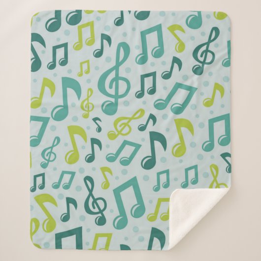 Muziekpatroon Sherpa Deken (Voorkant)