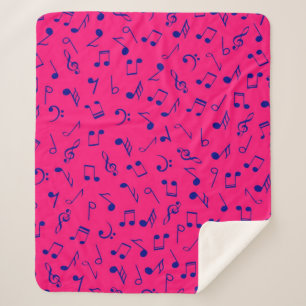 Muziekpatroon Sherpa Deken