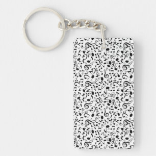 Muziekpatroon Sleutelhanger