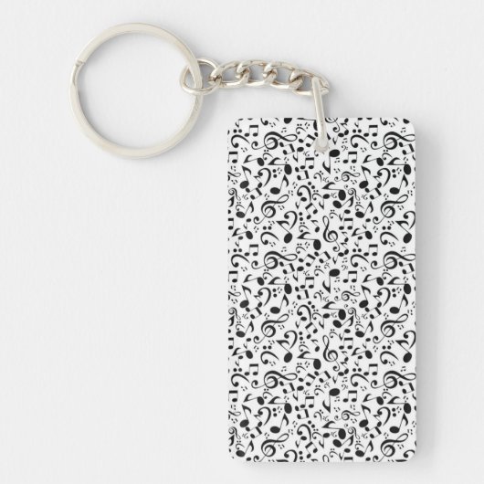 Muziekpatroon Sleutelhanger (Voorkant)