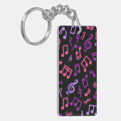 Muziekpatroon Sleutelhanger (Voorkant Links)