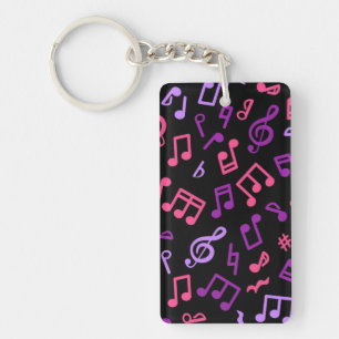 Muziekpatroon Sleutelhanger