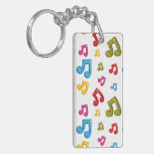 Muziekpatroon Sleutelhanger (Voorkant Links)