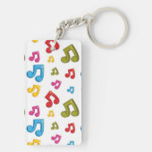 Muziekpatroon Sleutelhanger (achterkant)