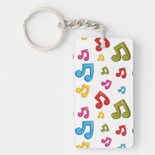Muziekpatroon Sleutelhanger
