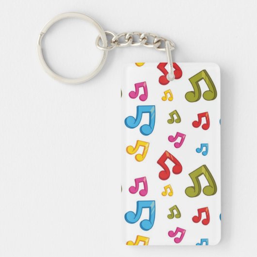 Muziekpatroon Sleutelhanger (Voorkant)