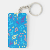 Muziekpatroon Sleutelhanger (achterkant)