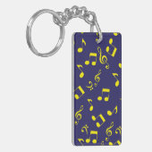 Muziekpatroon Sleutelhanger (Voorkant Links)